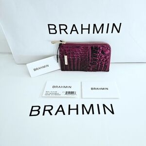 NWT Brahmin SUGAR PLUM Lennon Wallet